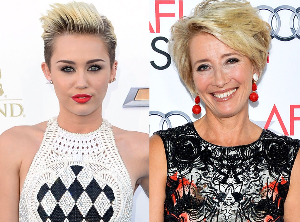 Miley Cyrus, Emma Thompson Miley Cyrus, Emma Thompson